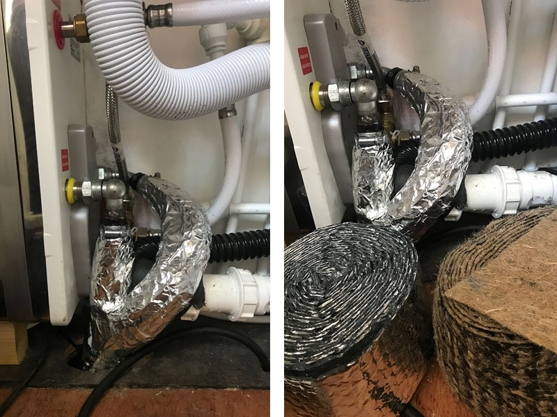 hot water pipe insulation