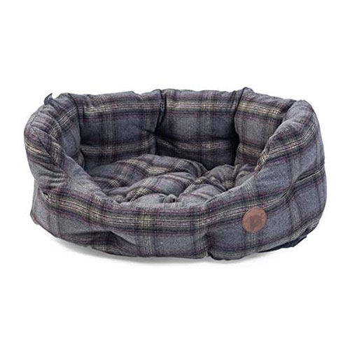 Petface-Grey-Tweed-Dog-Bed