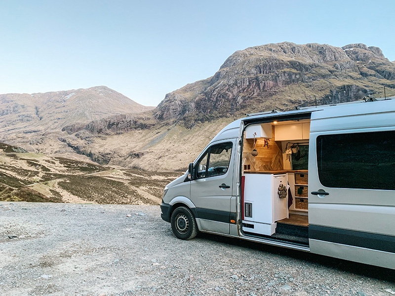 overnight parking at Glencoe