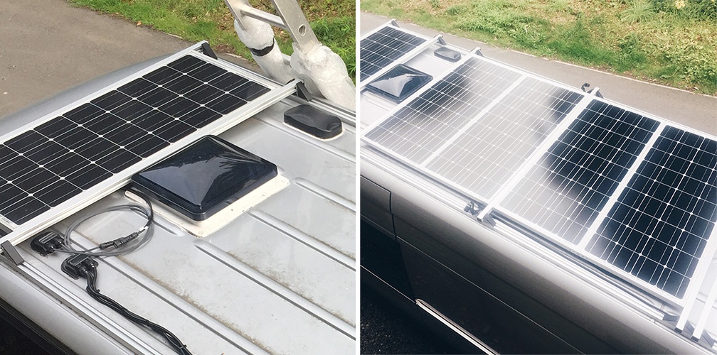 Van Roof Rack Solar Panels