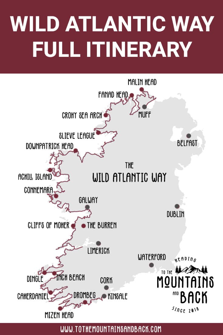 Pin Wild Atlantic Way Itinerary