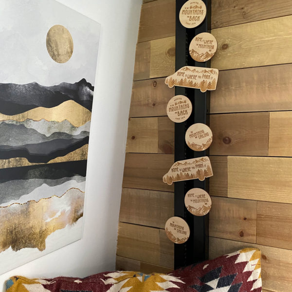 Mountain Themed Wooden Magnets
