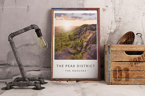 Art print of the Peak District