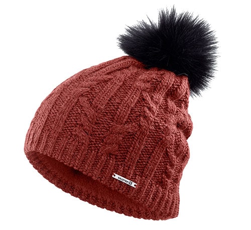 Salomon Ivy beanie with faux fur pompom