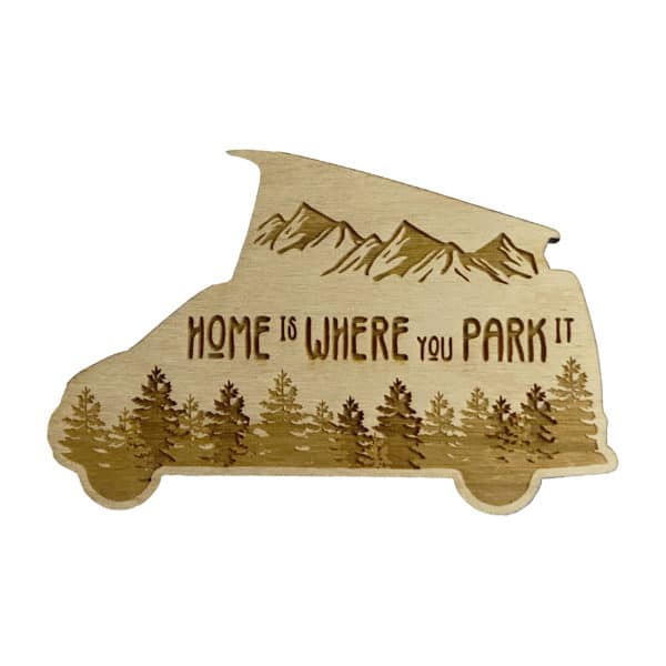 Home is Where You Park It Pop Top Camper Sticker